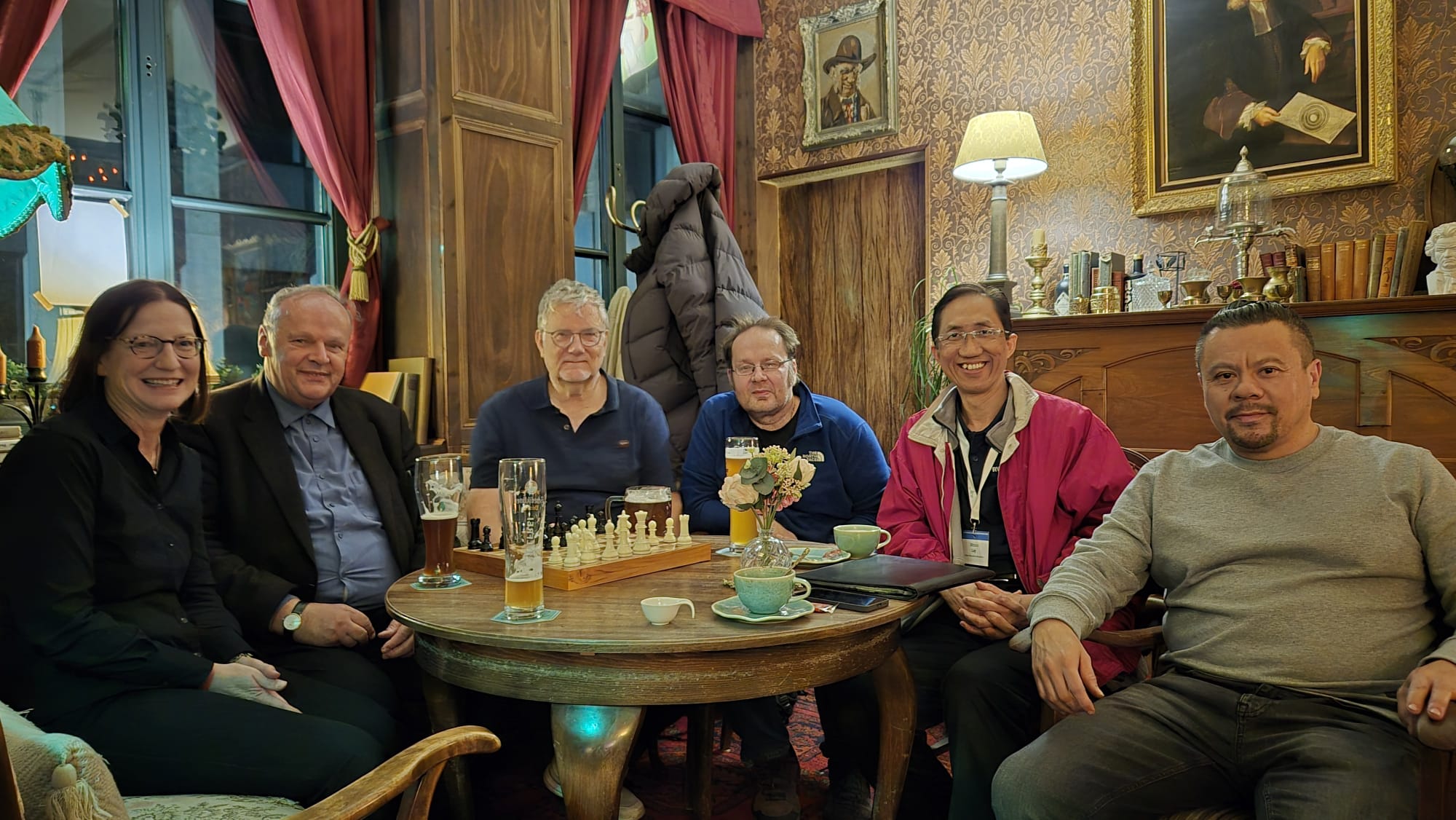 Mit Winson in der Grotesque Bar